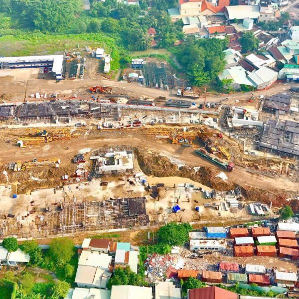 Tiến độ xây dựng của dự án The Gió Riverside cập nhật tháng 6/2025